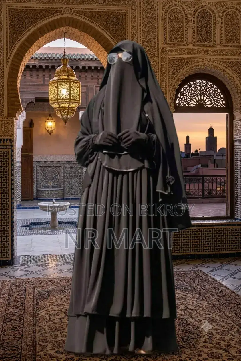 Samia Burqa Set with Hijab and Niqab Full Set