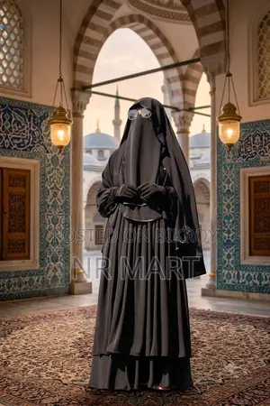 Samia Burqa Set with Hijab and Niqab Full Set