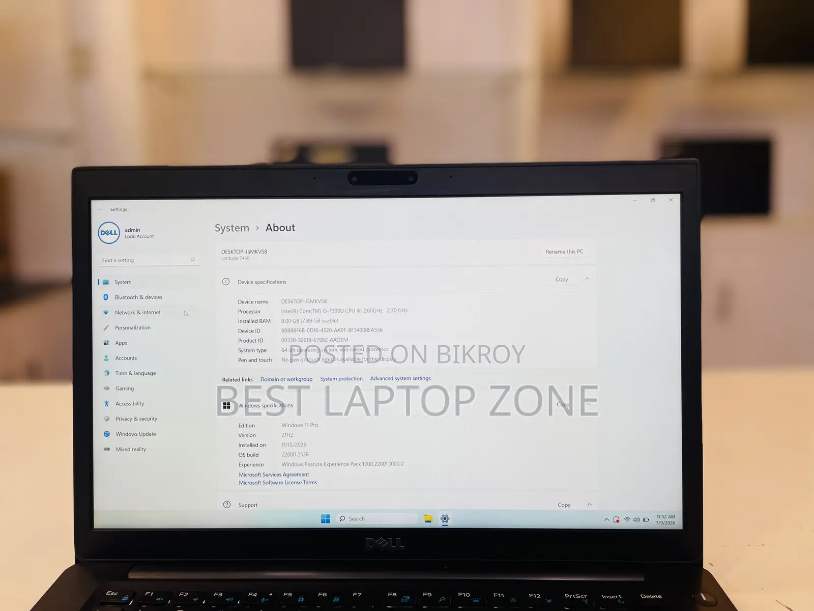 ল্যাপটপ Dell Latitude 7480 8GB Intel Core i5 SSD 256GB