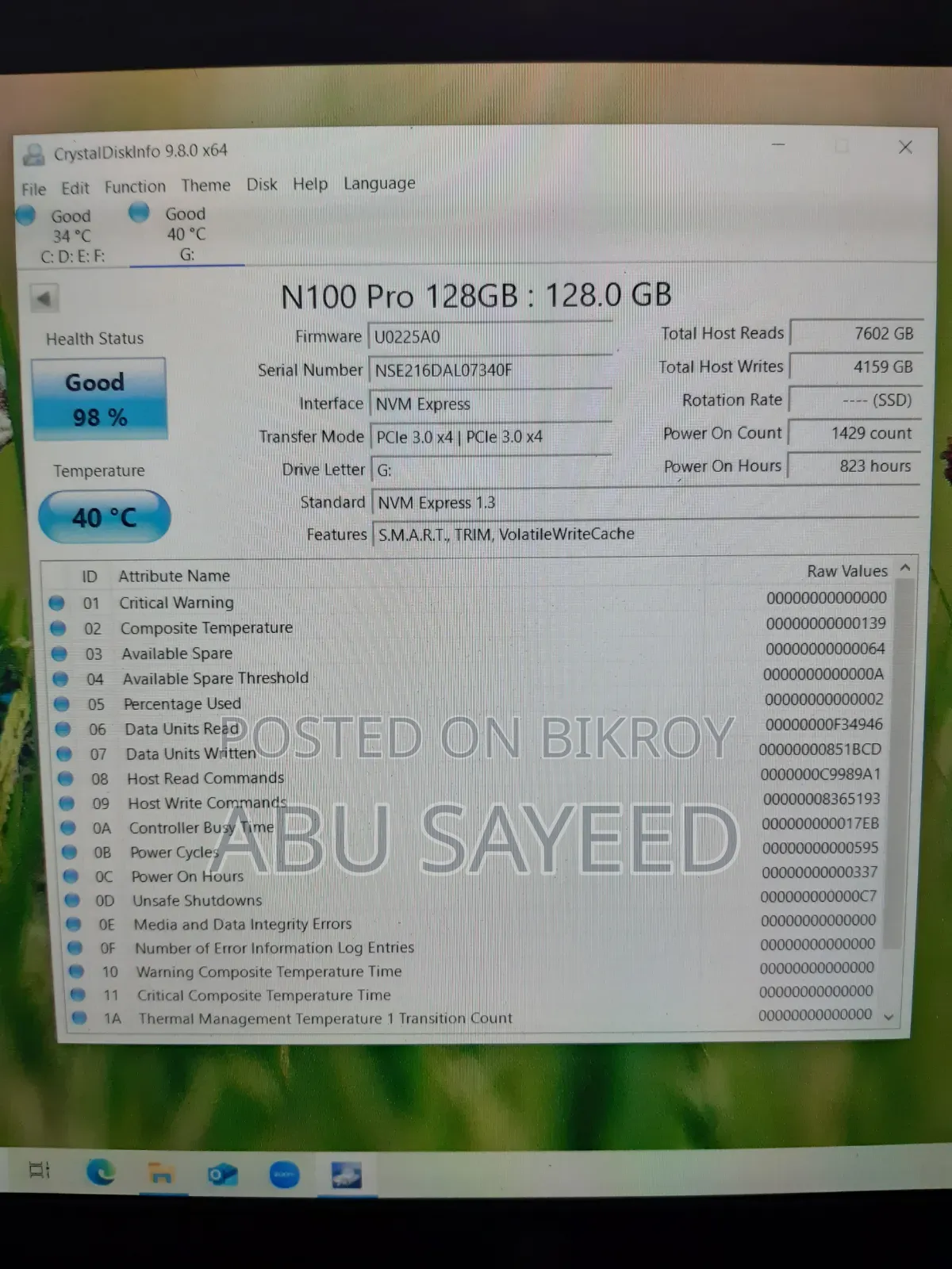 Trm N100 Pro 128gb M.2 Nvme Ssd