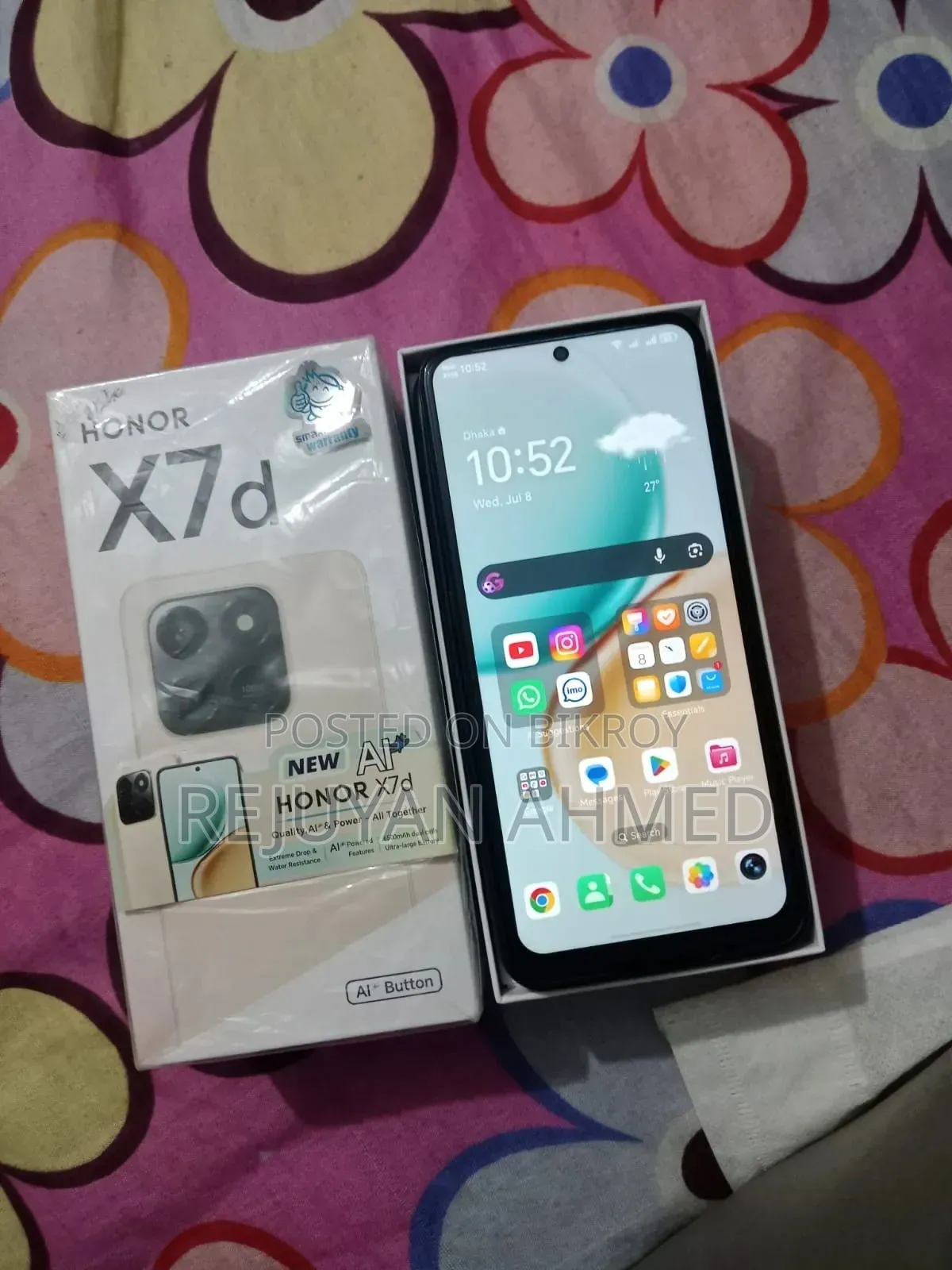 Honor X7d 256 GB Black