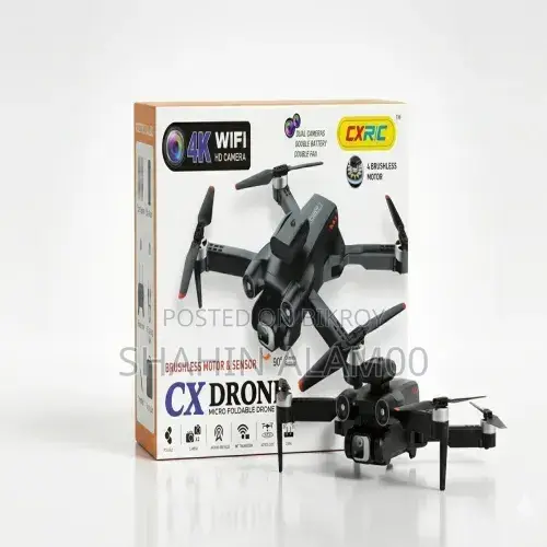Cx Drone: Hd Dual Camera Foldable Rc Drone