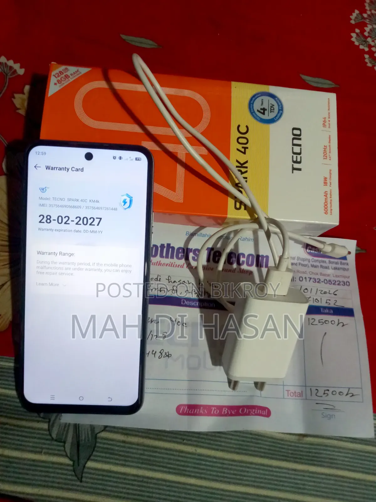 Tecno Spark 40 128 GB Silver