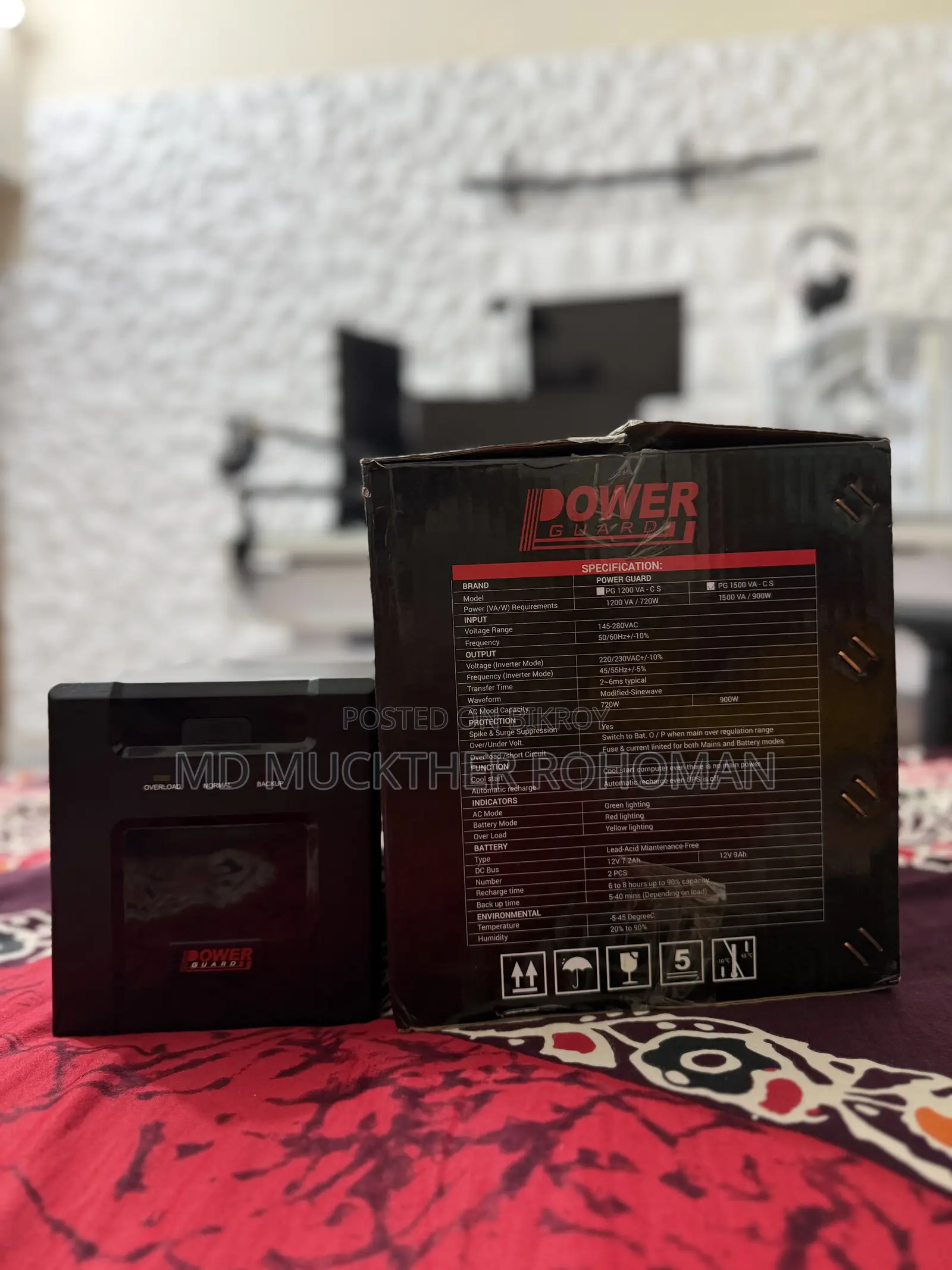 Power Guard PG 1500 VA - CS UPS