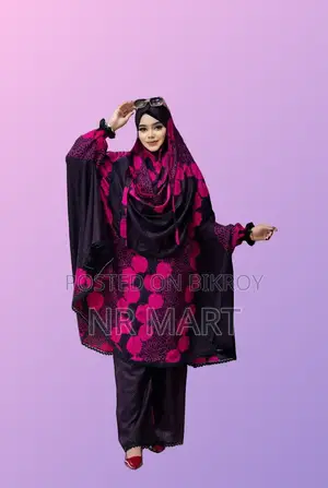 Premium Cotton Khimar with Palazzo Set