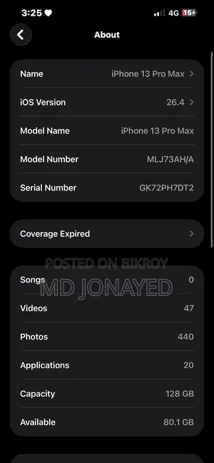 Apple iPhone 13 Pro Max 128 GB Purple