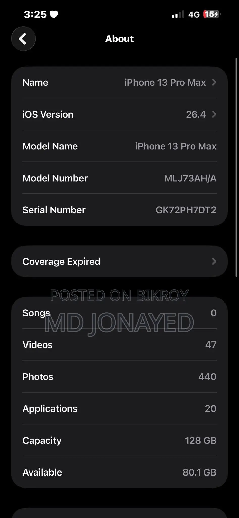 Apple iPhone 13 Pro Max 128 GB Purple