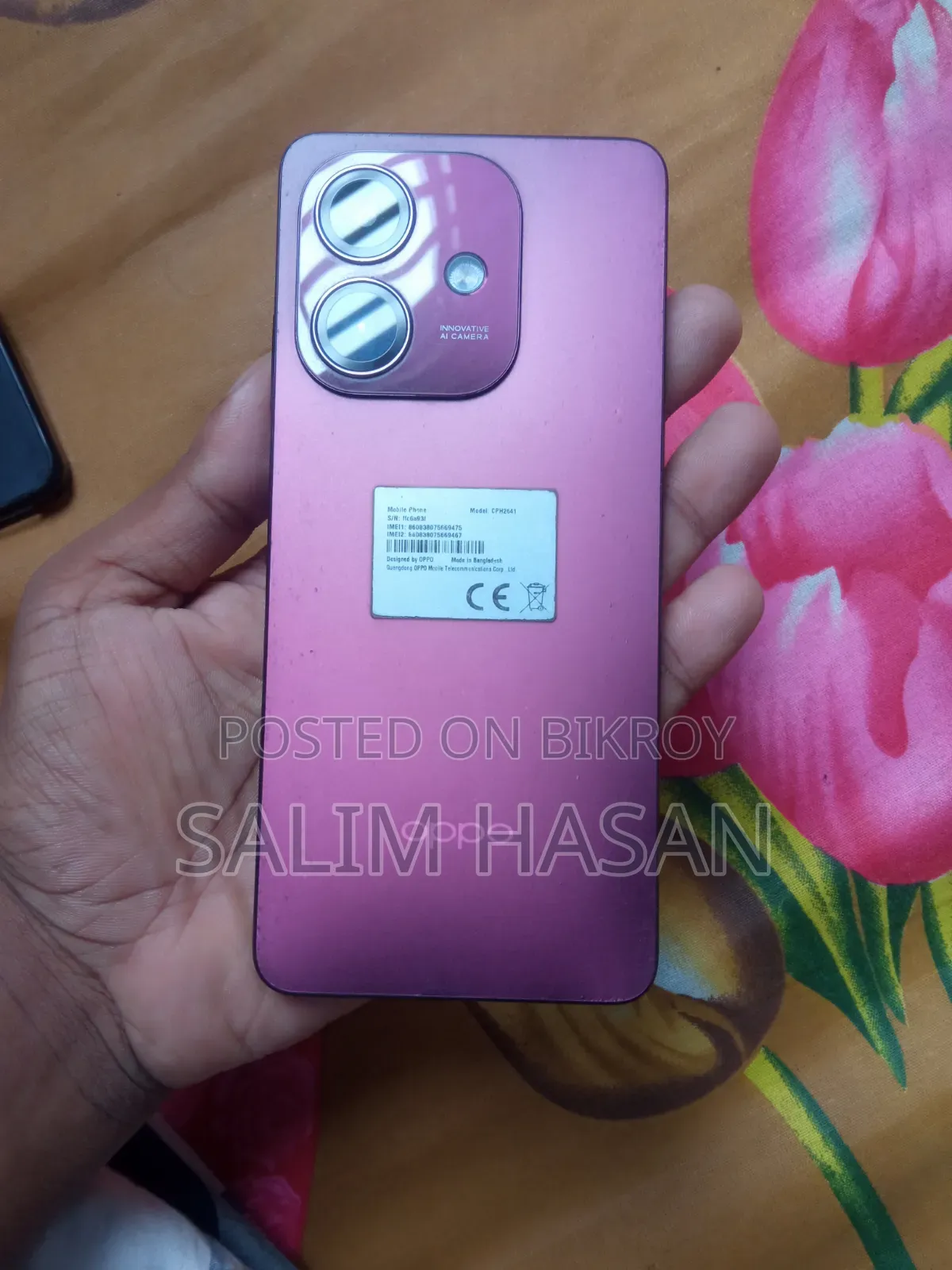 Oppo A3x 64 GB Pink