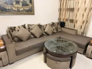 5 Seater Sofa With Divan and Center Table