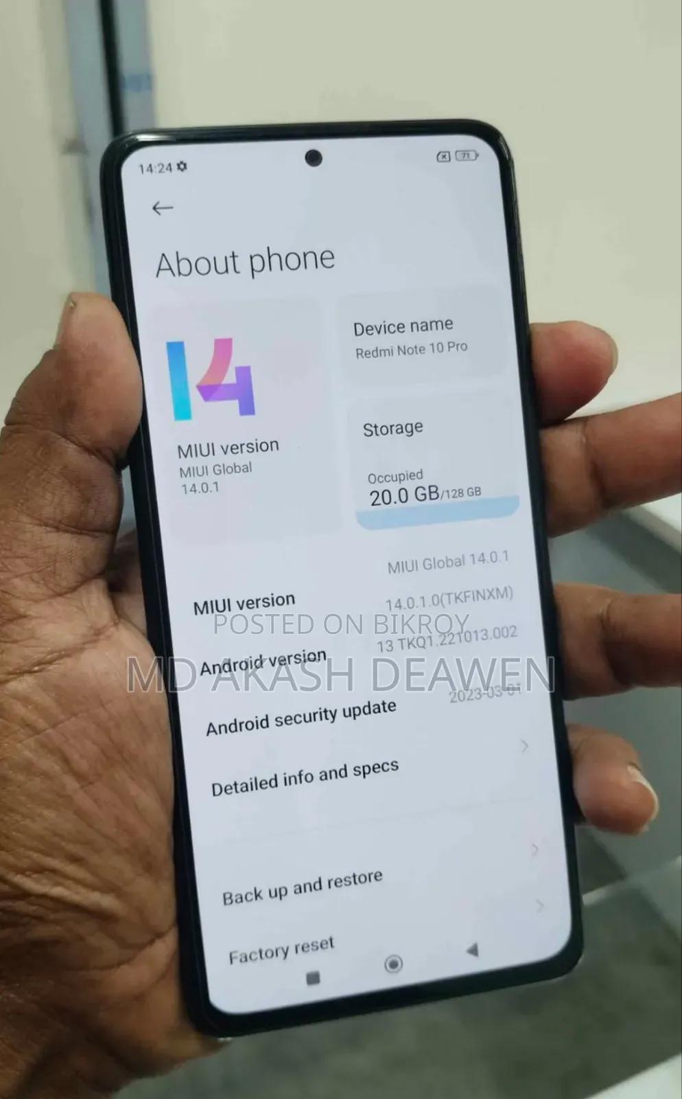 New Xiaomi Redmi Note 10 Pro 128 GB Black