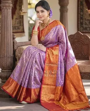 Premium Kanjivaram Katan Saree With Blouse Piece