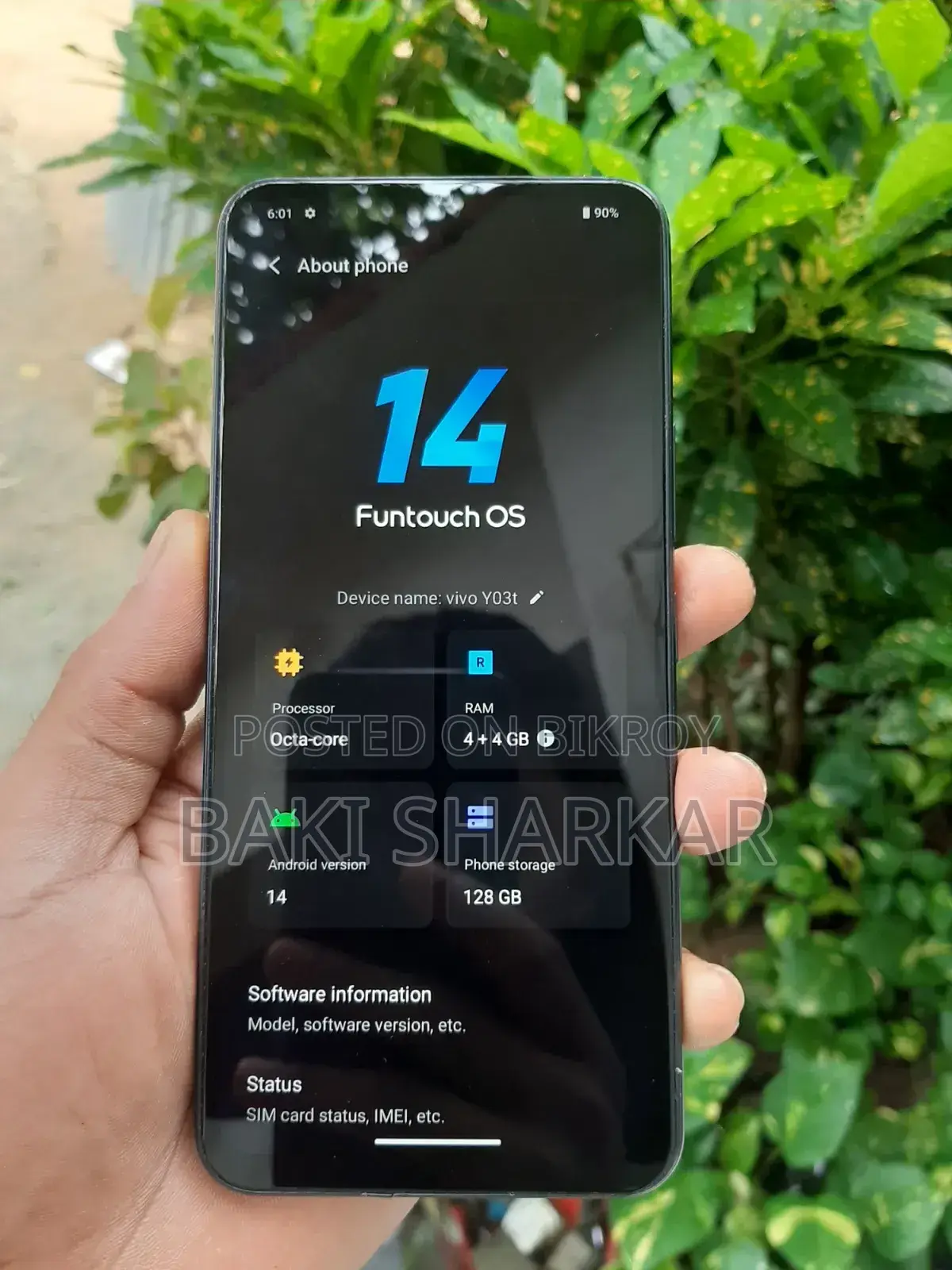 Vivo Y03t 128 GB Black