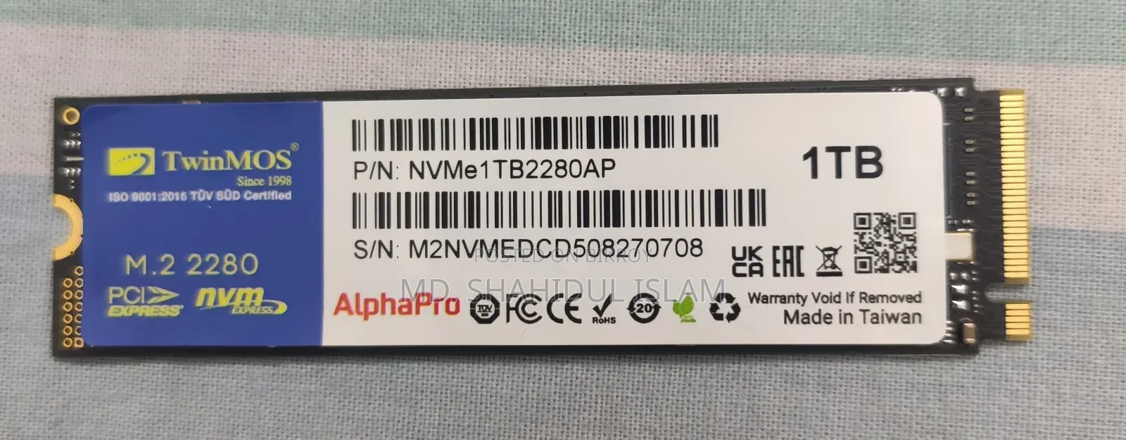 Twinmos Alphapro 1tb Nvme M.2 Ssd Sell