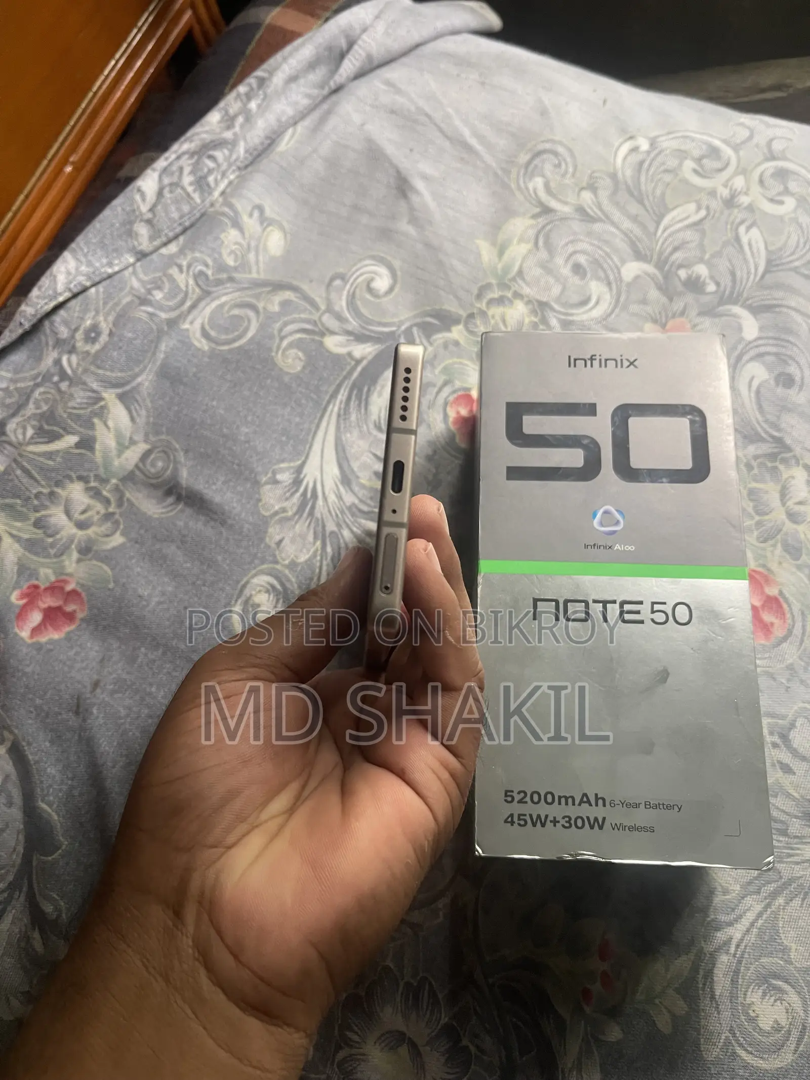 Infinix Note 50 4G 256 GB Rose Gold