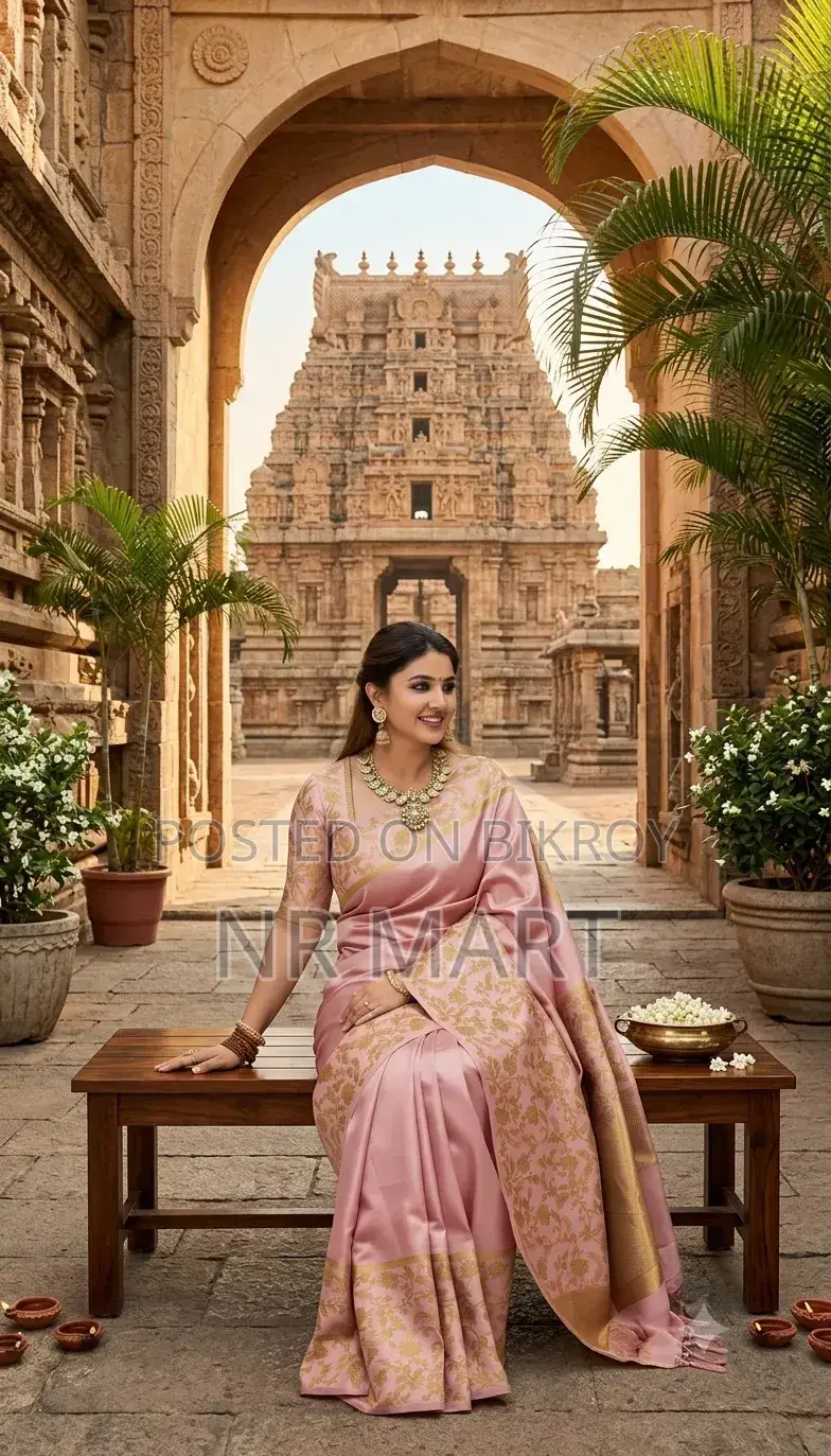 Rupkotha Katan Saree with Blouse Piece