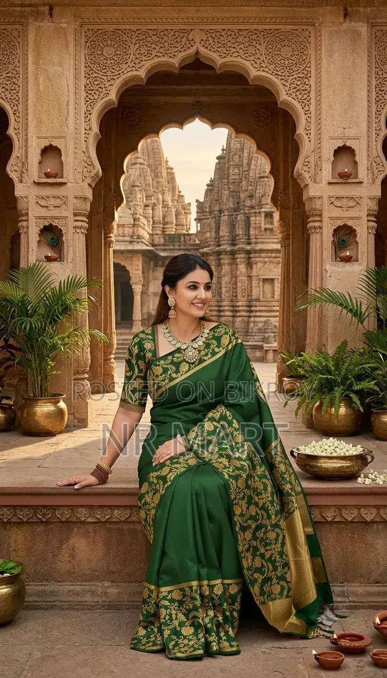 Rupkotha Katan Saree with Blouse Piece