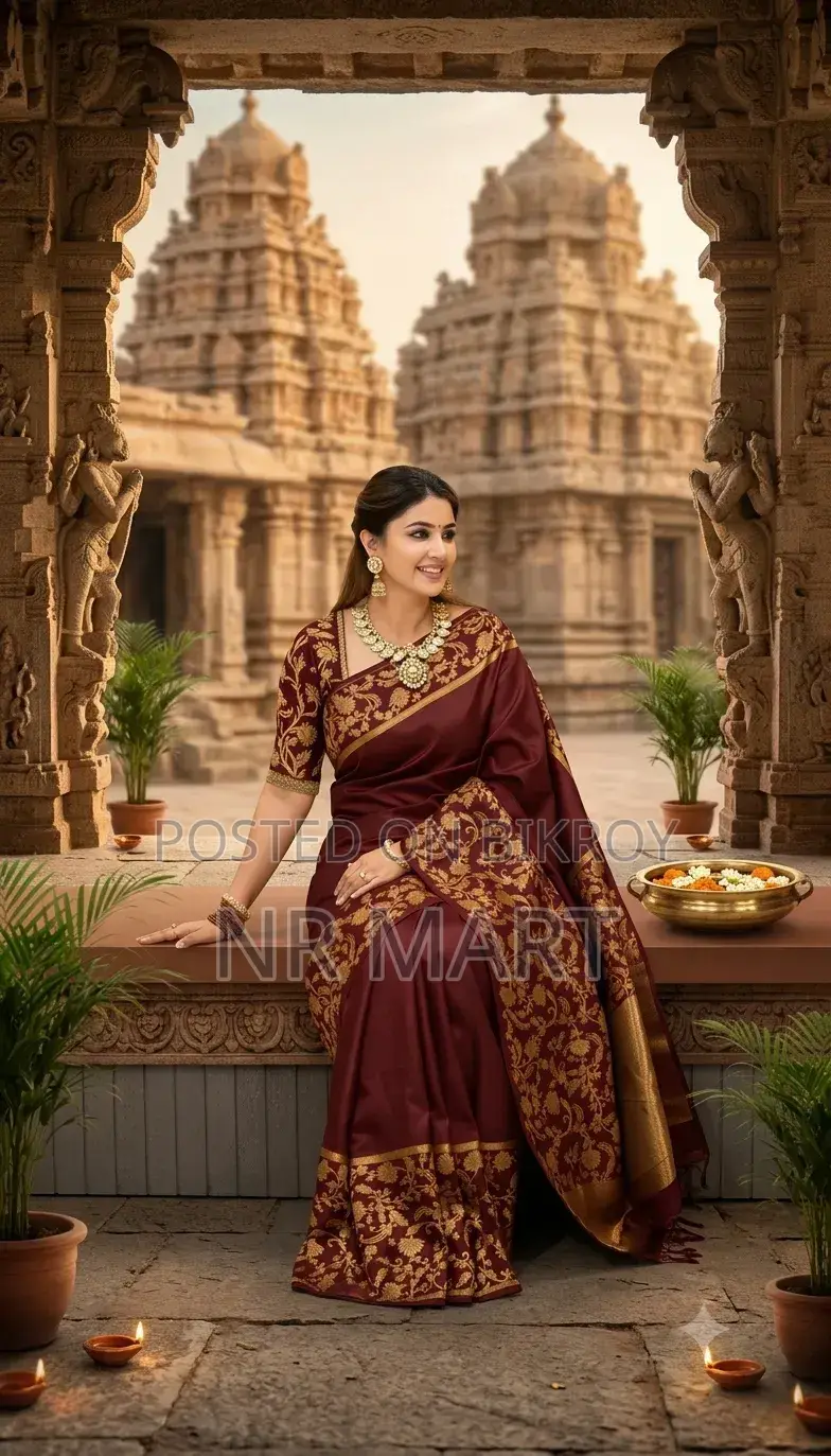 Rupkotha Katan Saree with Blouse Piece