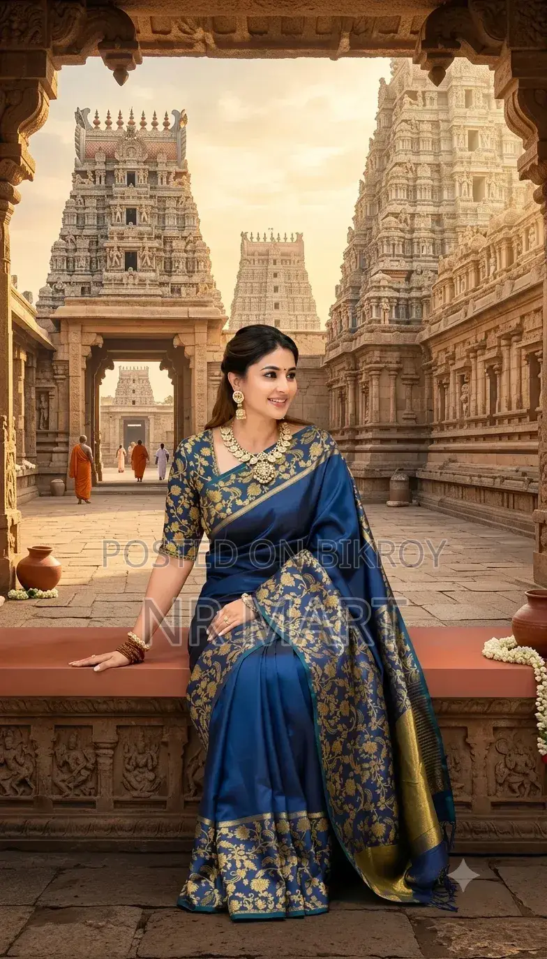 Rupkotha Katan Saree with Blouse Piece