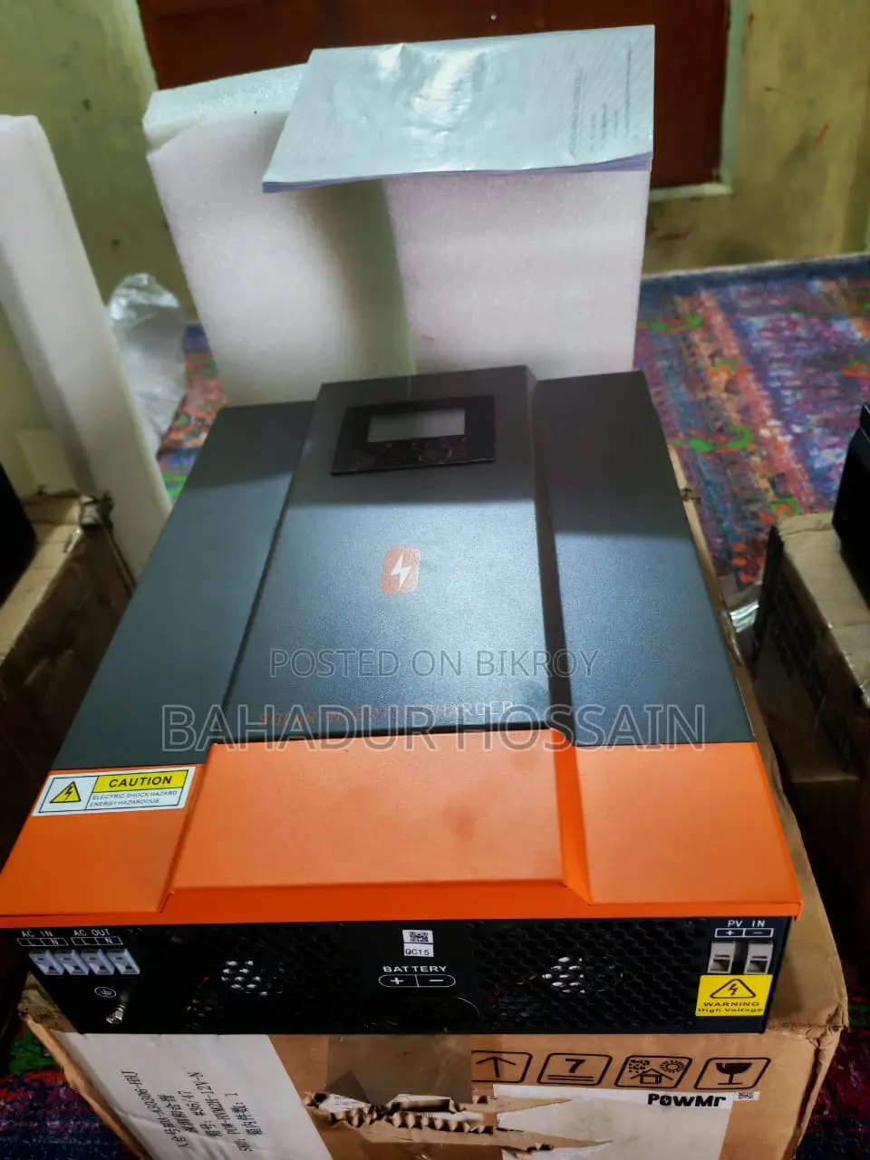 Powmr Pow-Hvm6.2m-48v-N 6.2kw হাইব্রিড সোলার ইনভার্টার চার্জার (48v)