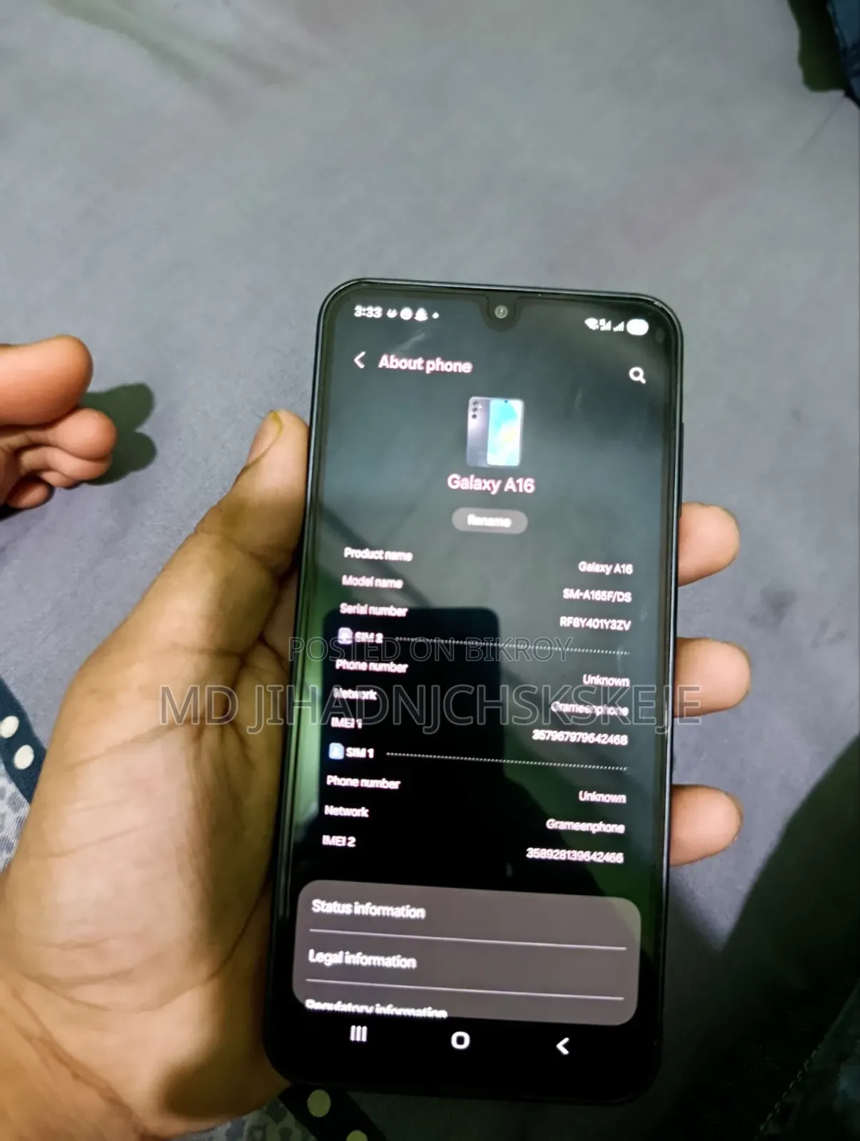 Samsung Galaxy A16 256 GB Black