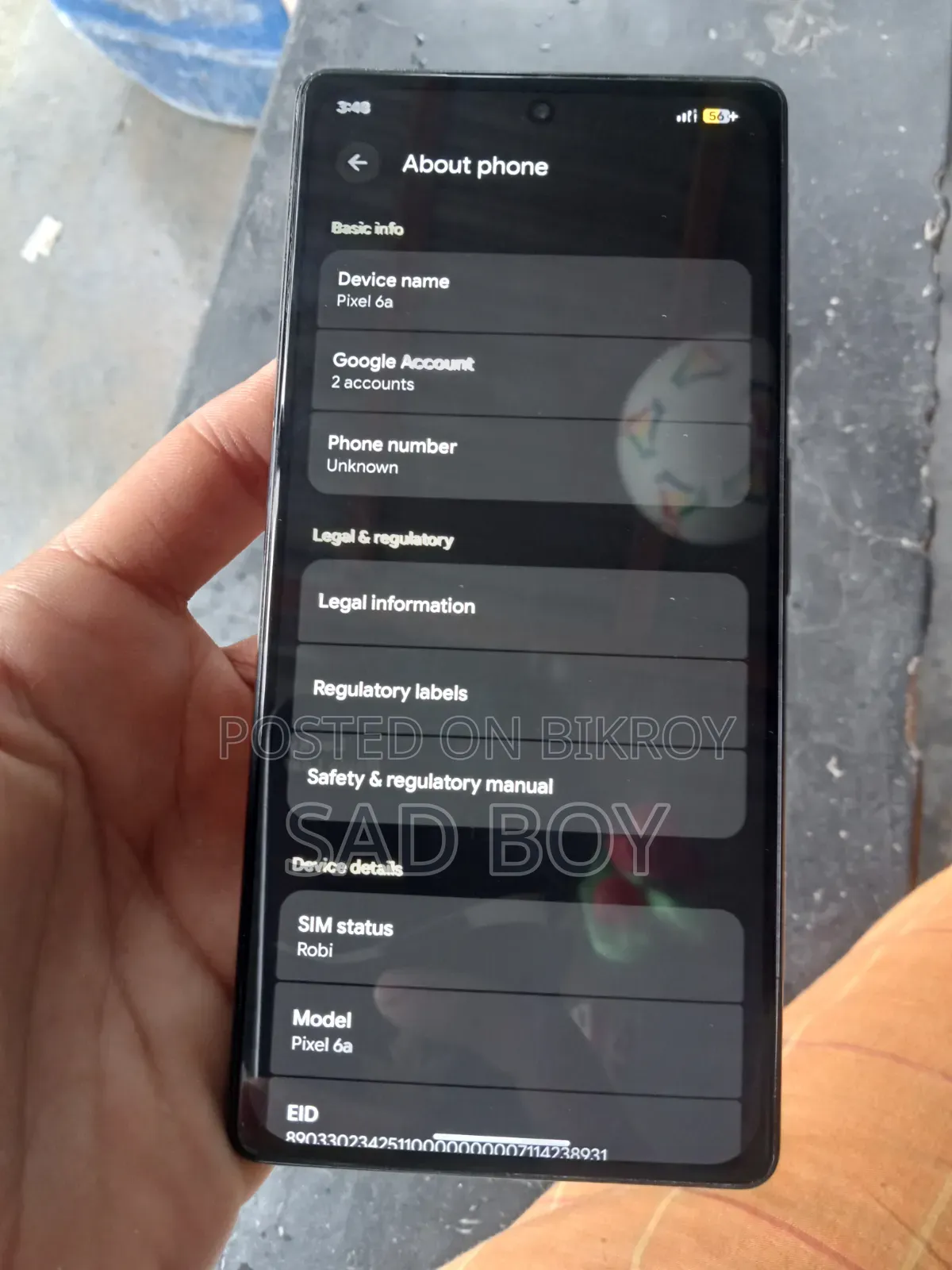 Google Pixel 6a 128 GB White