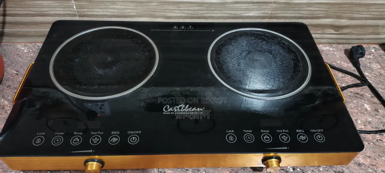 Caribbean Double Burner Electric/Infrared Cooker