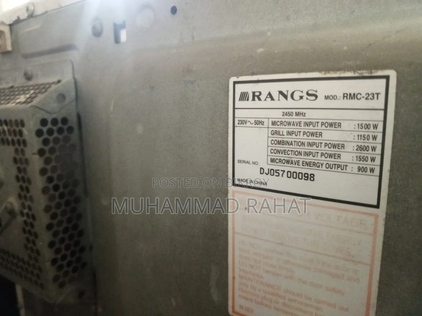Rangs Microwave Oven