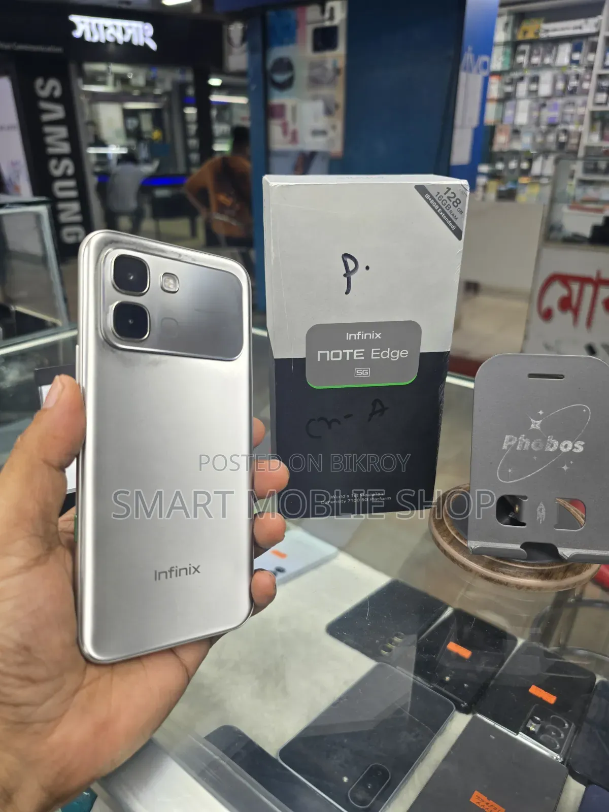 New Infinix Note Edge 128 GB Gray