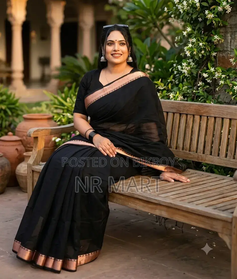 Nokshi Pair Cotton Saree With Blouse