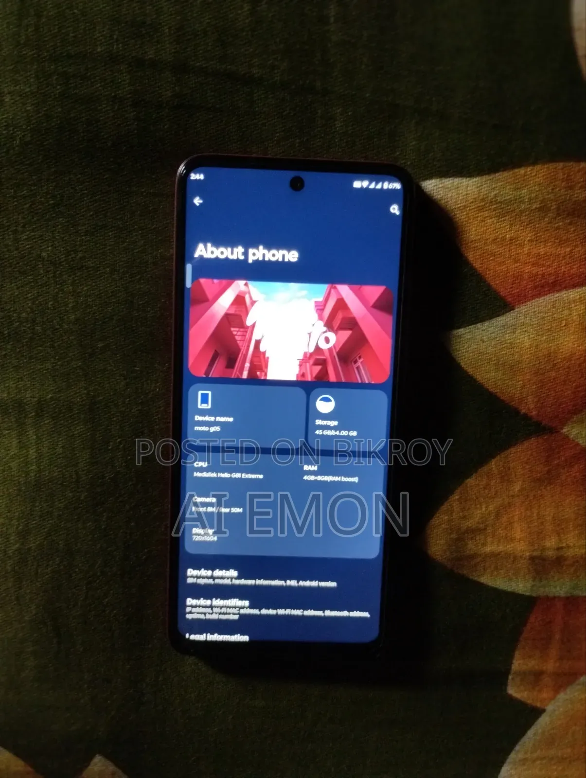 Motorola Moto G05 64 GB Red