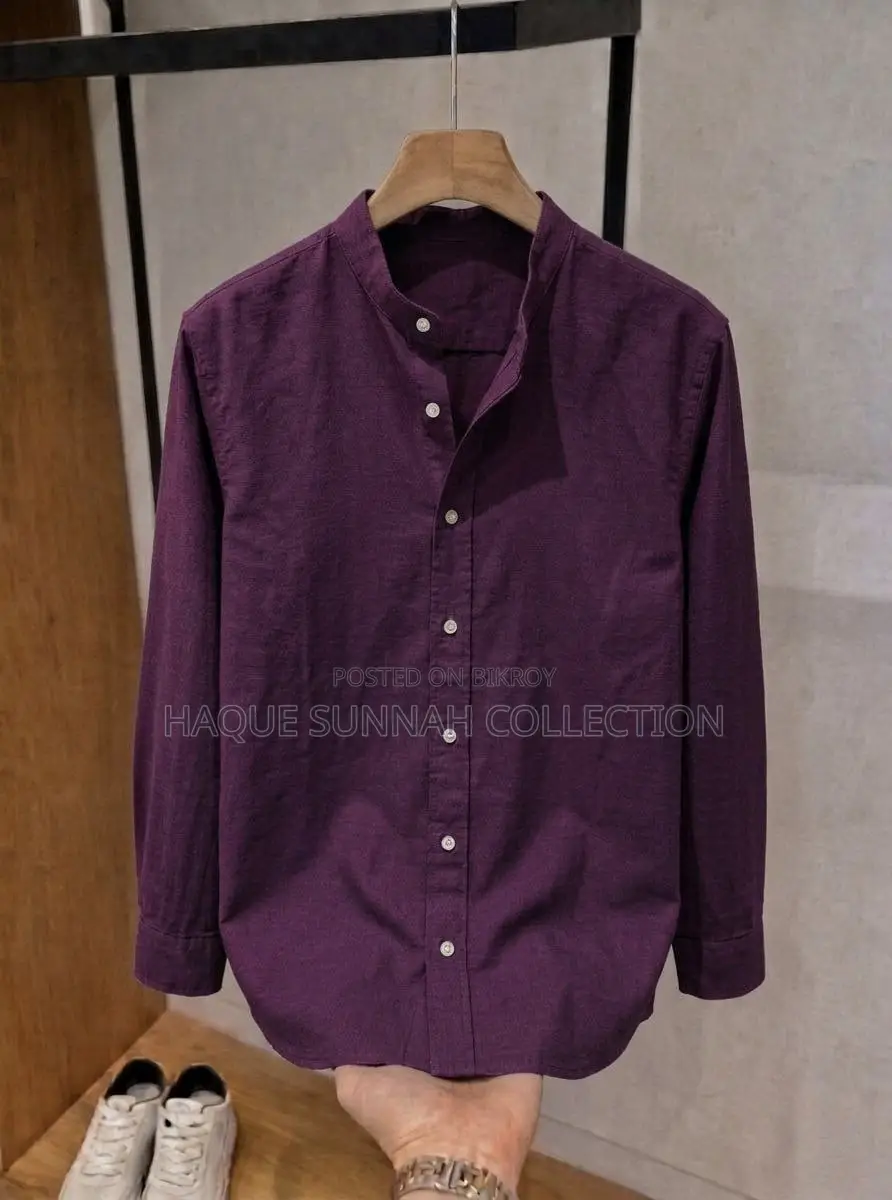 Solid Collar Shirt for Men