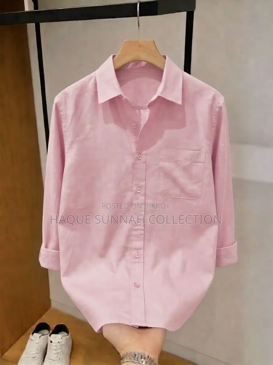 Solid Collar Shirt for Men