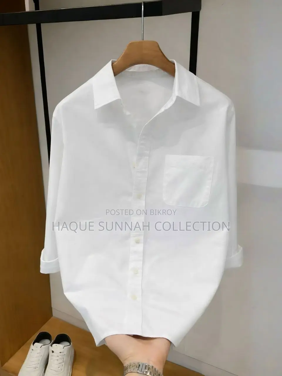 Solid Collar Shirt for Men