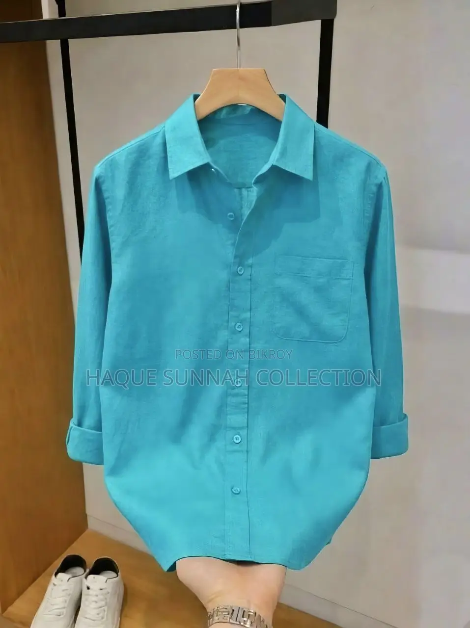 Solid Collar Shirt for Men