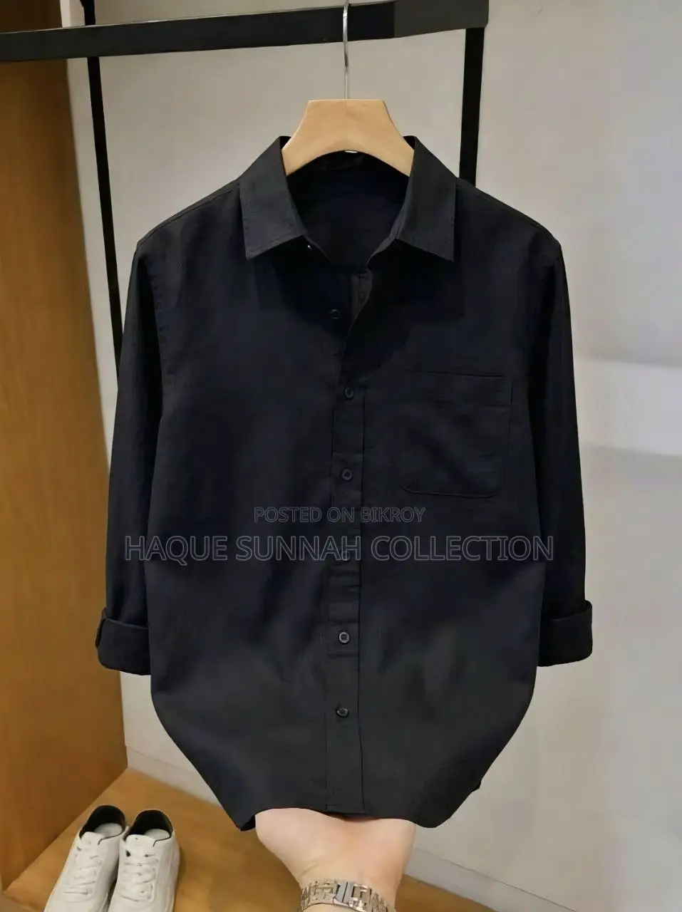 Solid Collar Shirt for Men