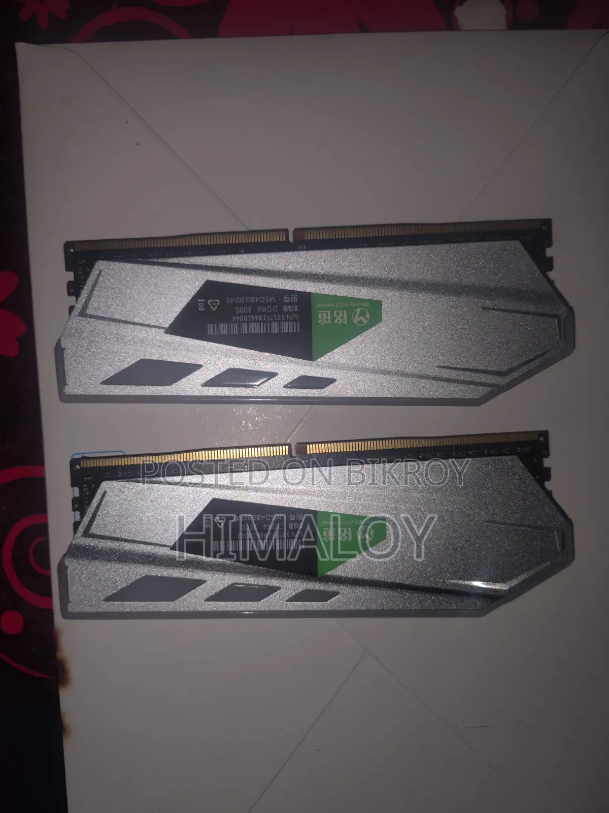 RAM 8+8=16GB 2 pieces