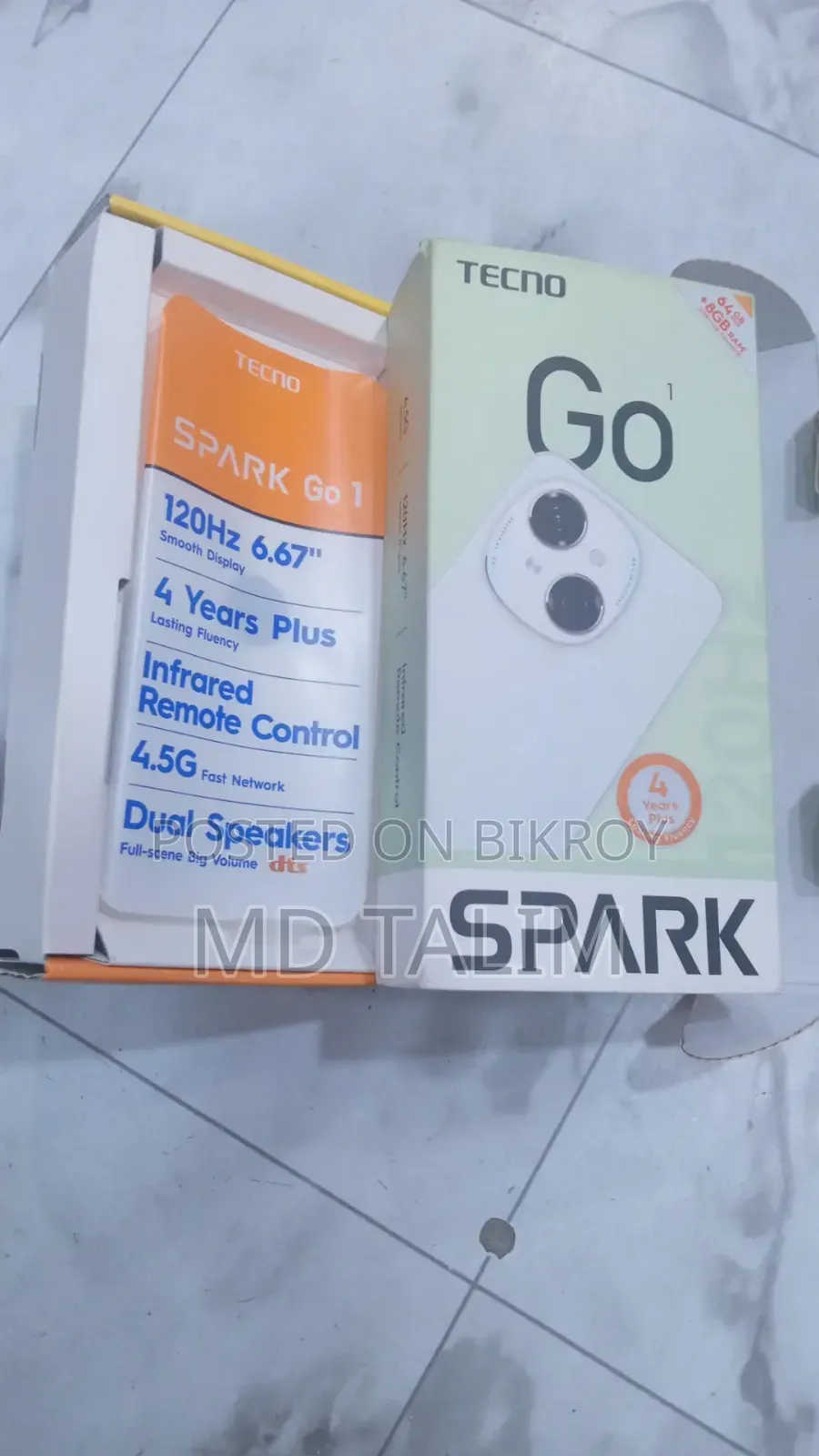 New Tecno Spark Go 64 GB White