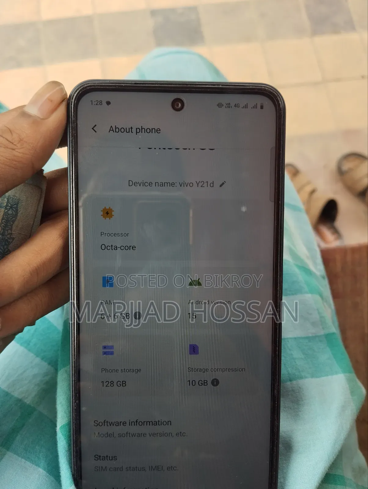 Vivo Y21 128 GB Black