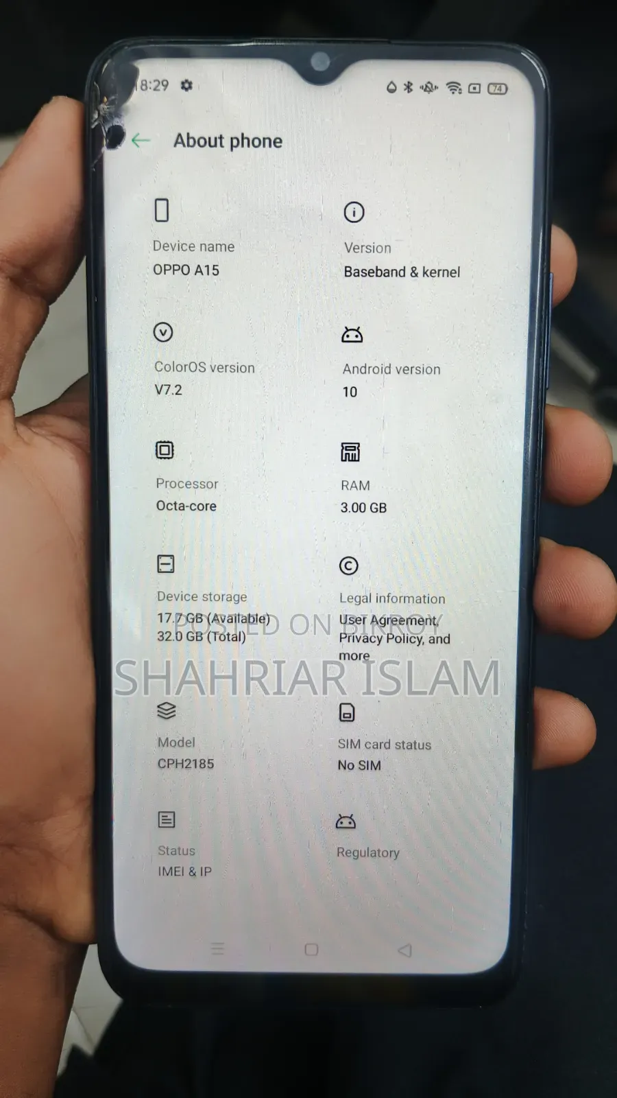 Oppo A15 32 GB Blue