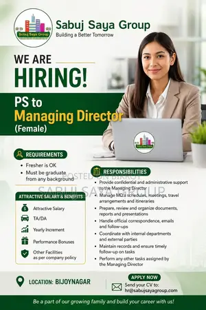 Personal Secretary (Ps To Managing Director) Female
