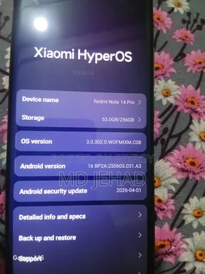Xiaomi Redmi Note 14 Pro 256 GB Black