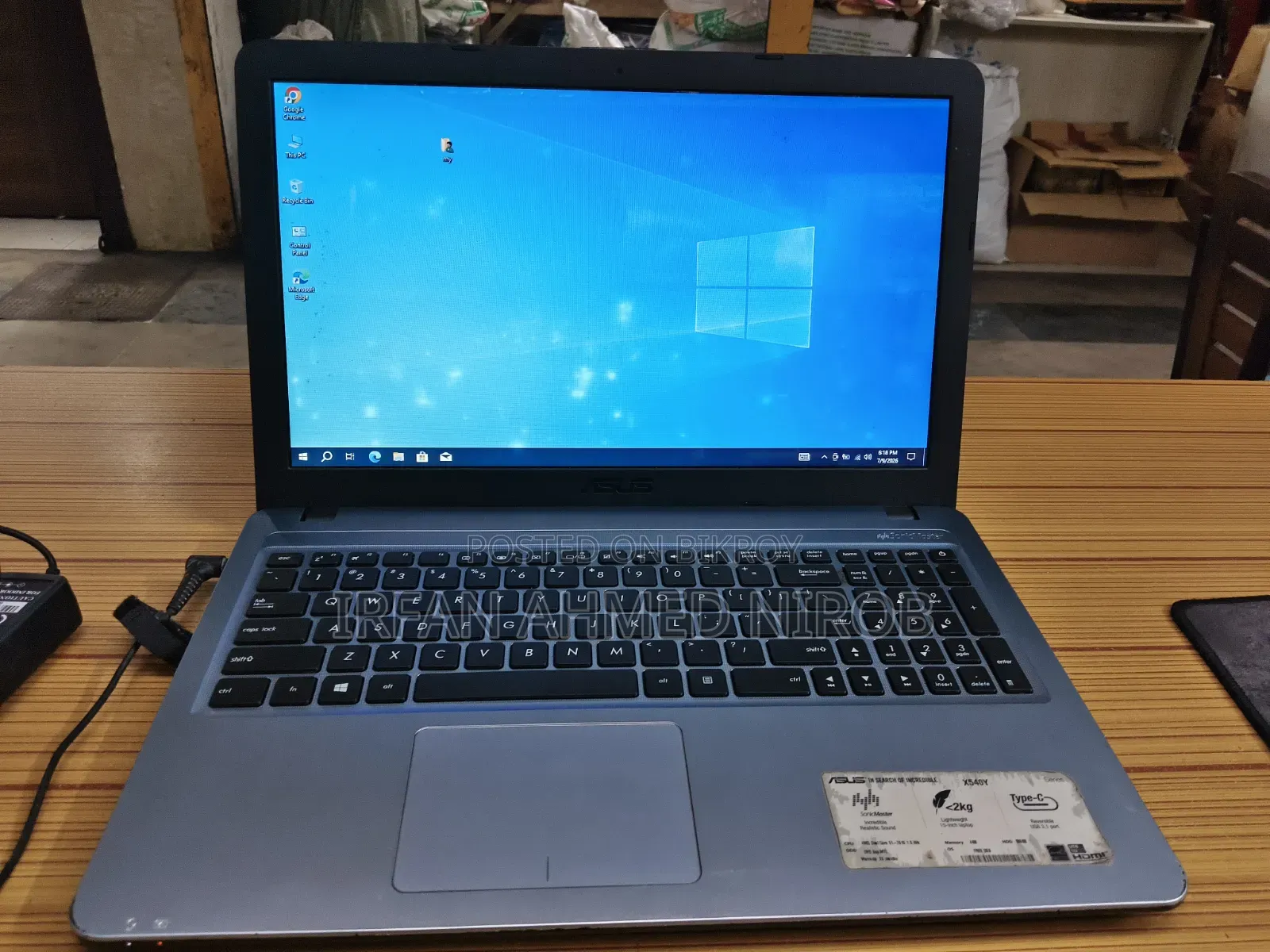 Laptop Asus X540LA 4GB RAM AMD Processor 128GB SSD