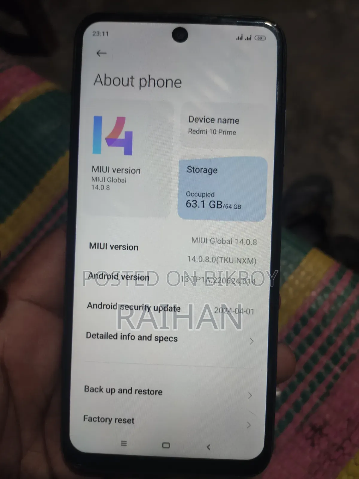 Xiaomi Redmi 10 64 GB Gray