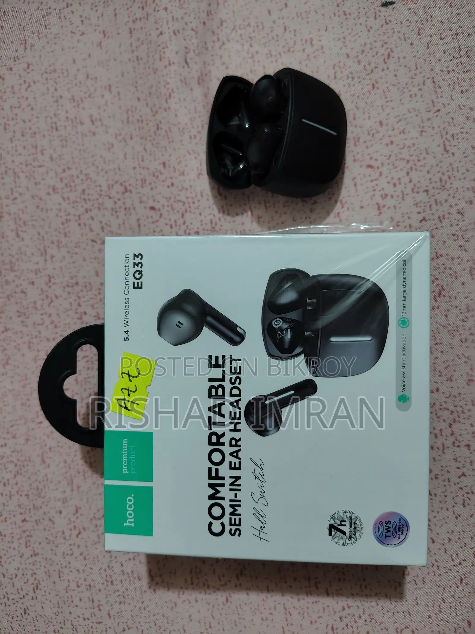 Hoco Eq33 Gem True Wireless Bluetooth Earphone
