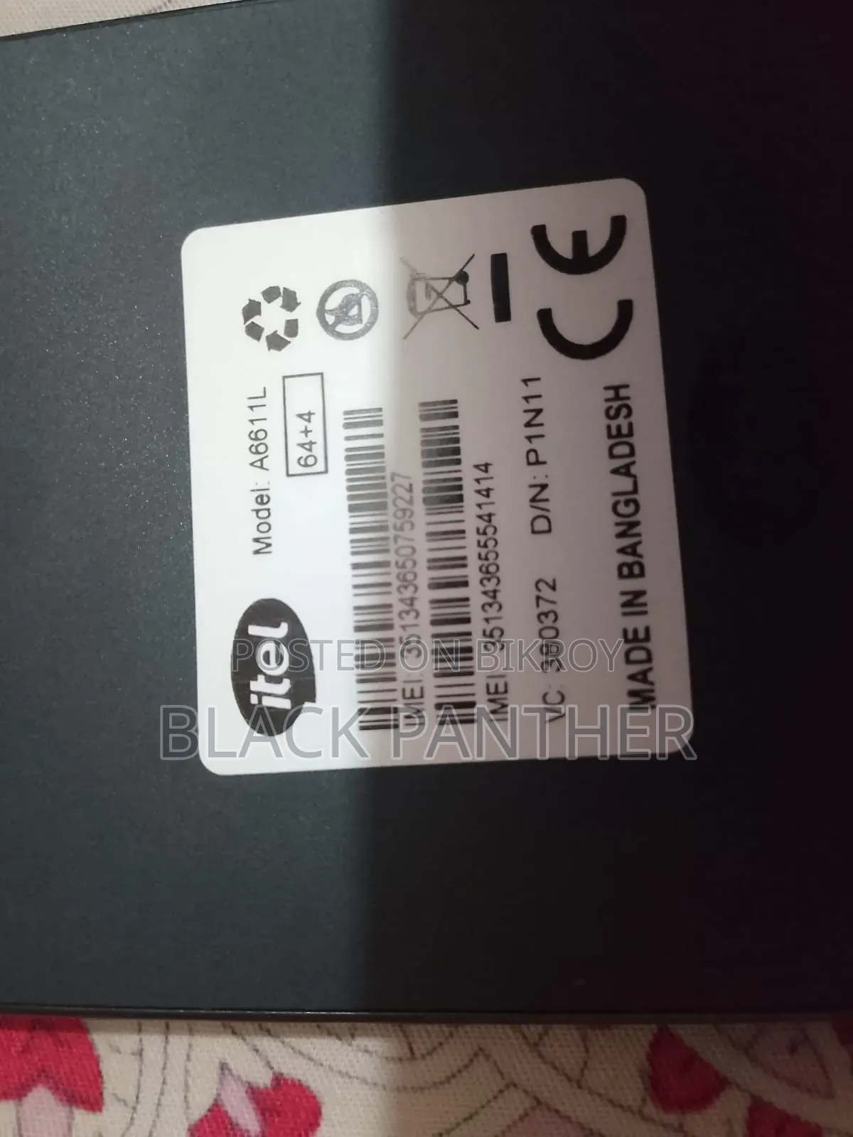 Itel A100C 64 GB Black