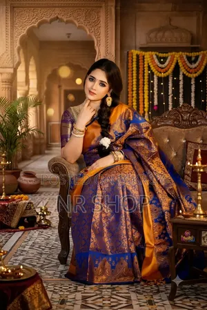 Kanjivaram Katan Saree With Blouse Piece