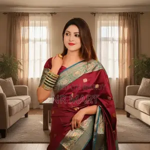 কাতান শাড়ি – সাথে থাকবে ম্যাচিং ব্লাউজ পিস