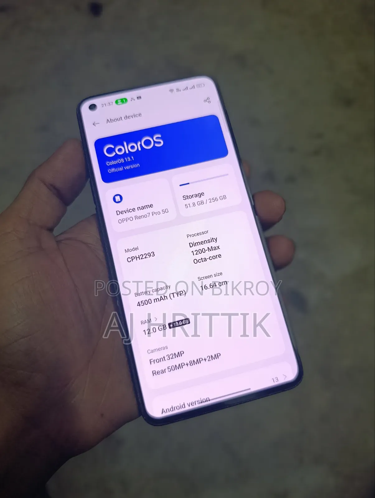 Oppo Reno 256 GB Black