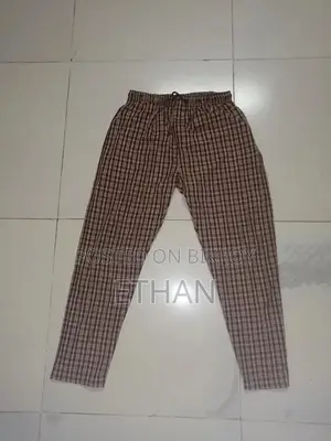 Men's Cotton Check Pajama / Lounge Pant – Size 34–36 – Good Condition