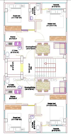 2-Bedroom Apartment in S.Bithikaloy-08, Mohammadpur for Sale